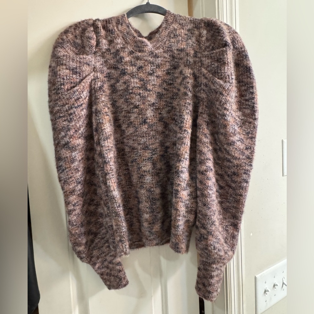 Moon River Puff Sleeved Sweater NWT